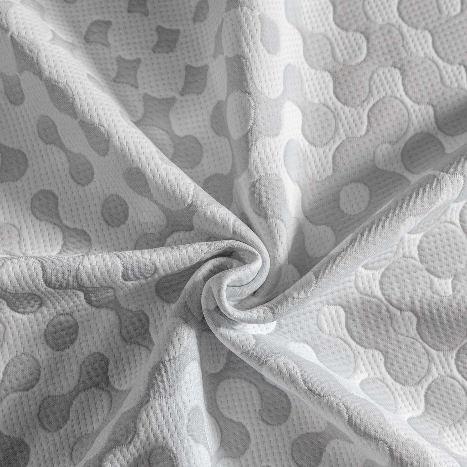 Soft Breathable 100% Polyester Jacquard Knitted Mattress Fabric