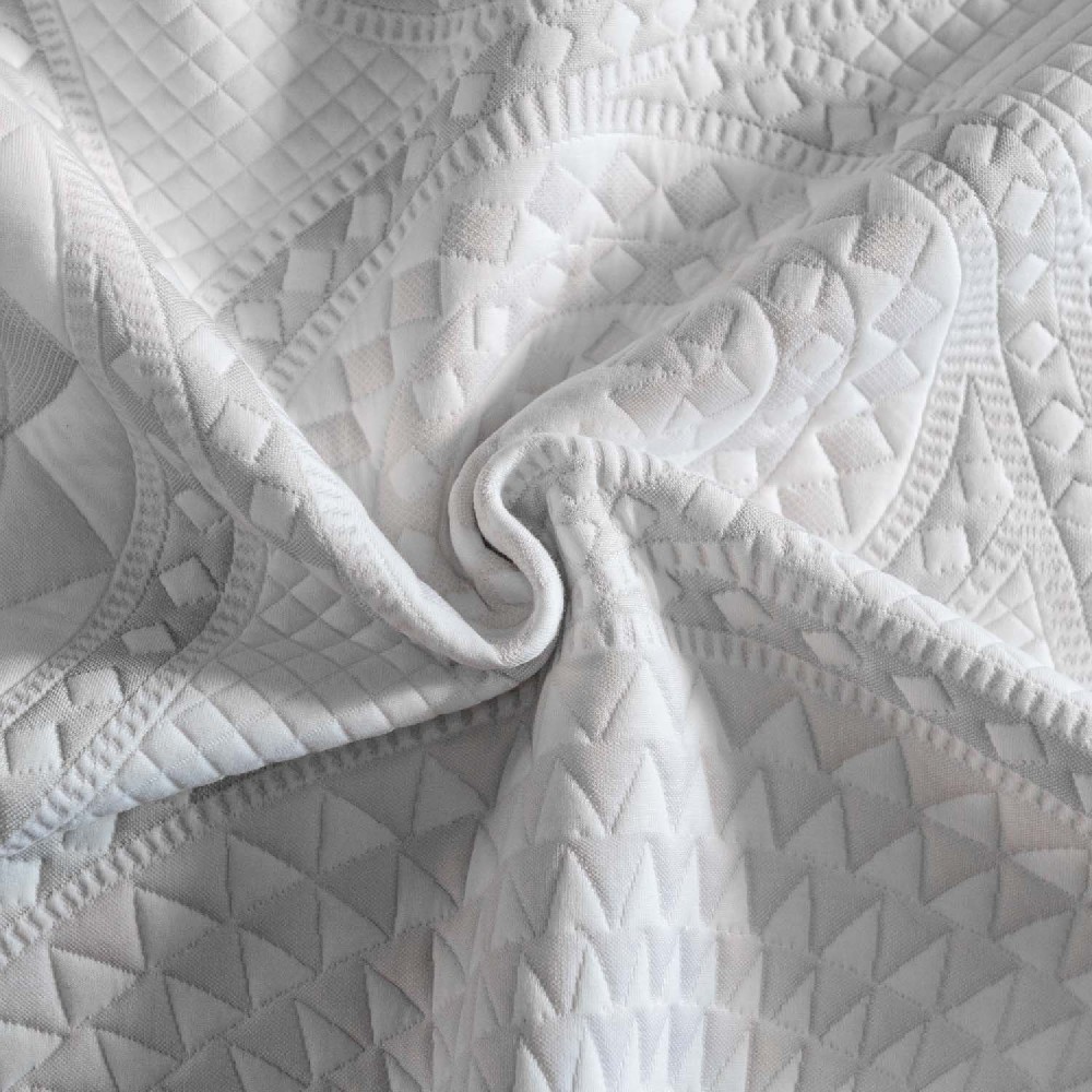 Comfortable Knitted Double Jacquard Polyester Mattress Fabric