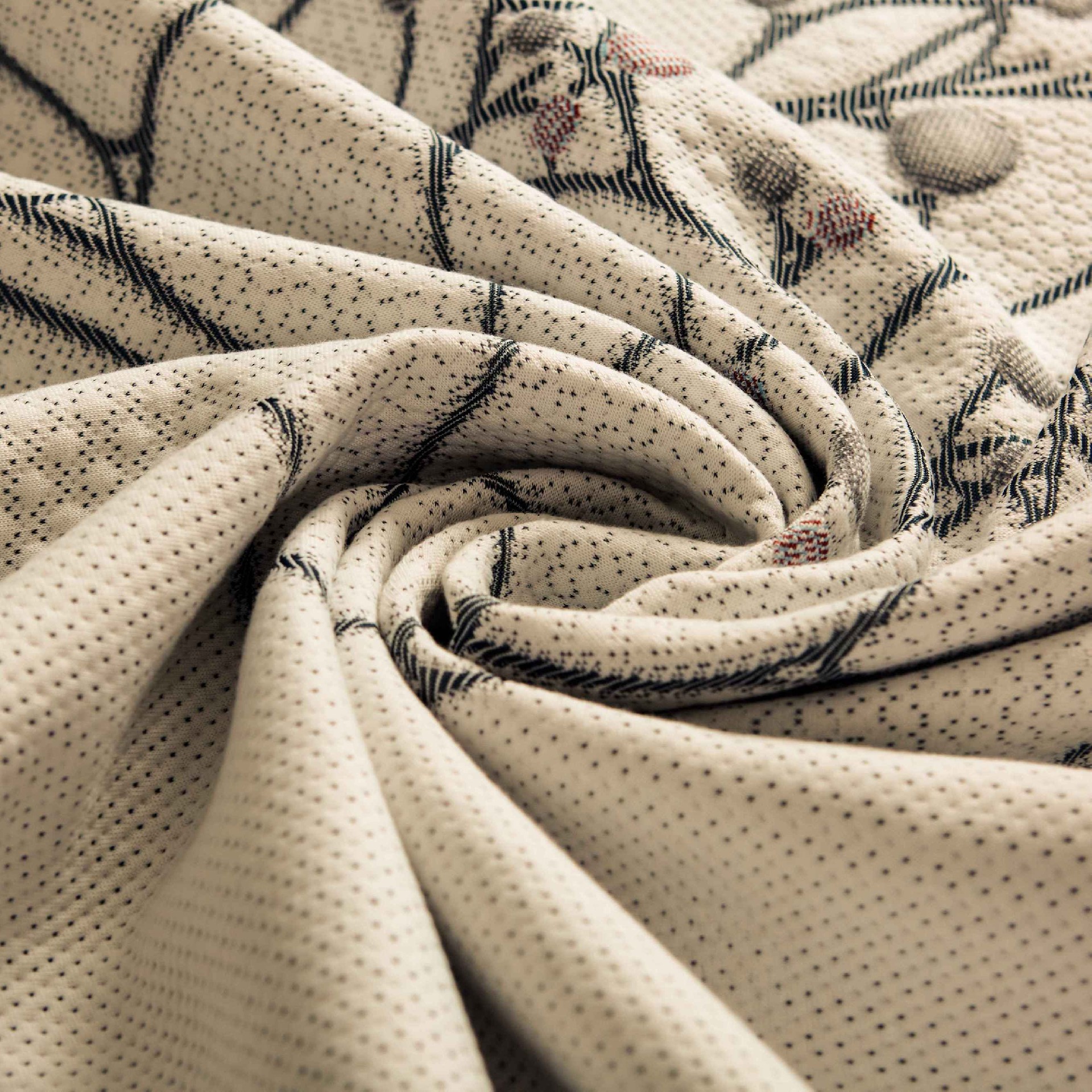 Circular Knitting Jacquard Premium Mattress Ticking Fabric