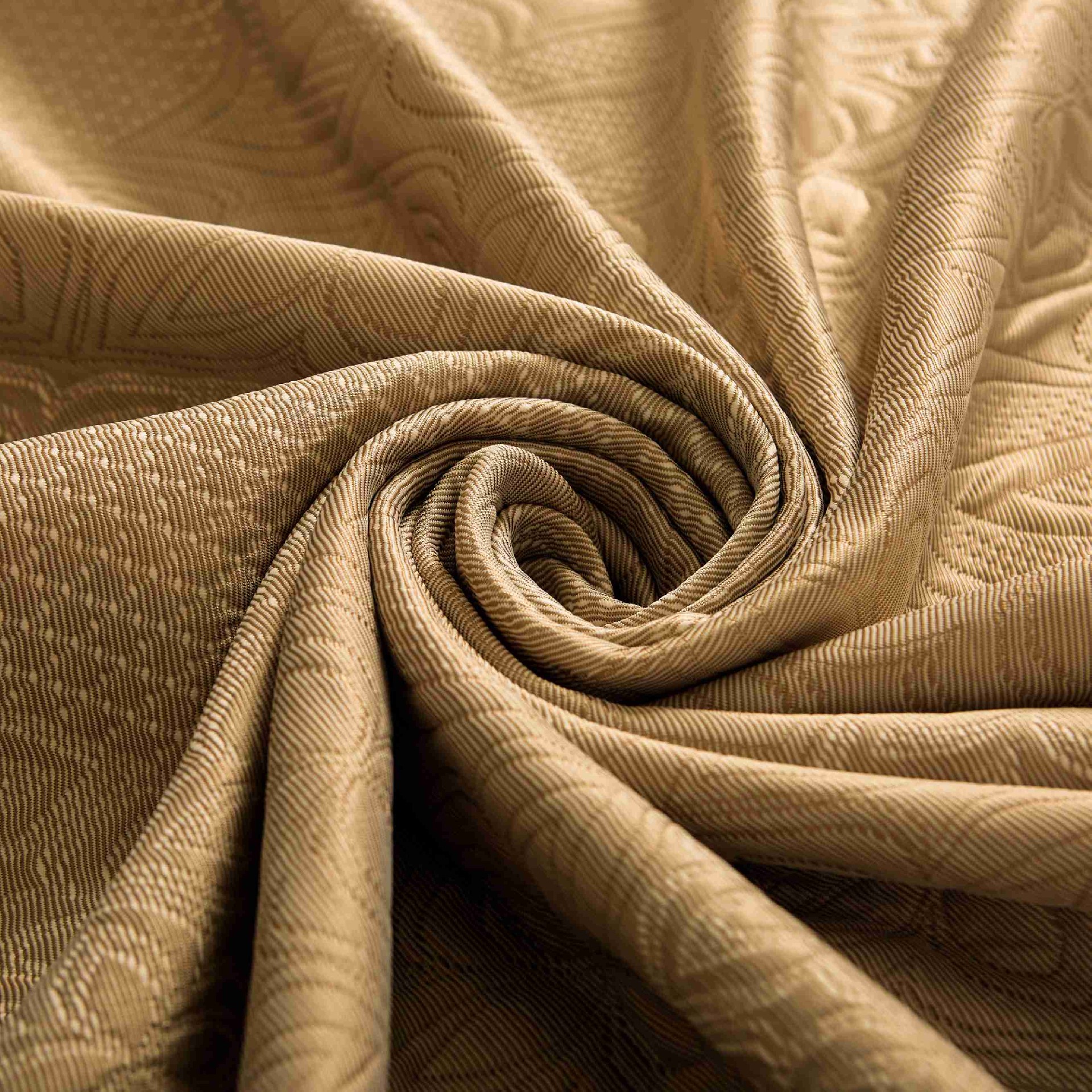 Grey Knitted Mattress Fabric Soft Breathable Custom Ticking Fabric