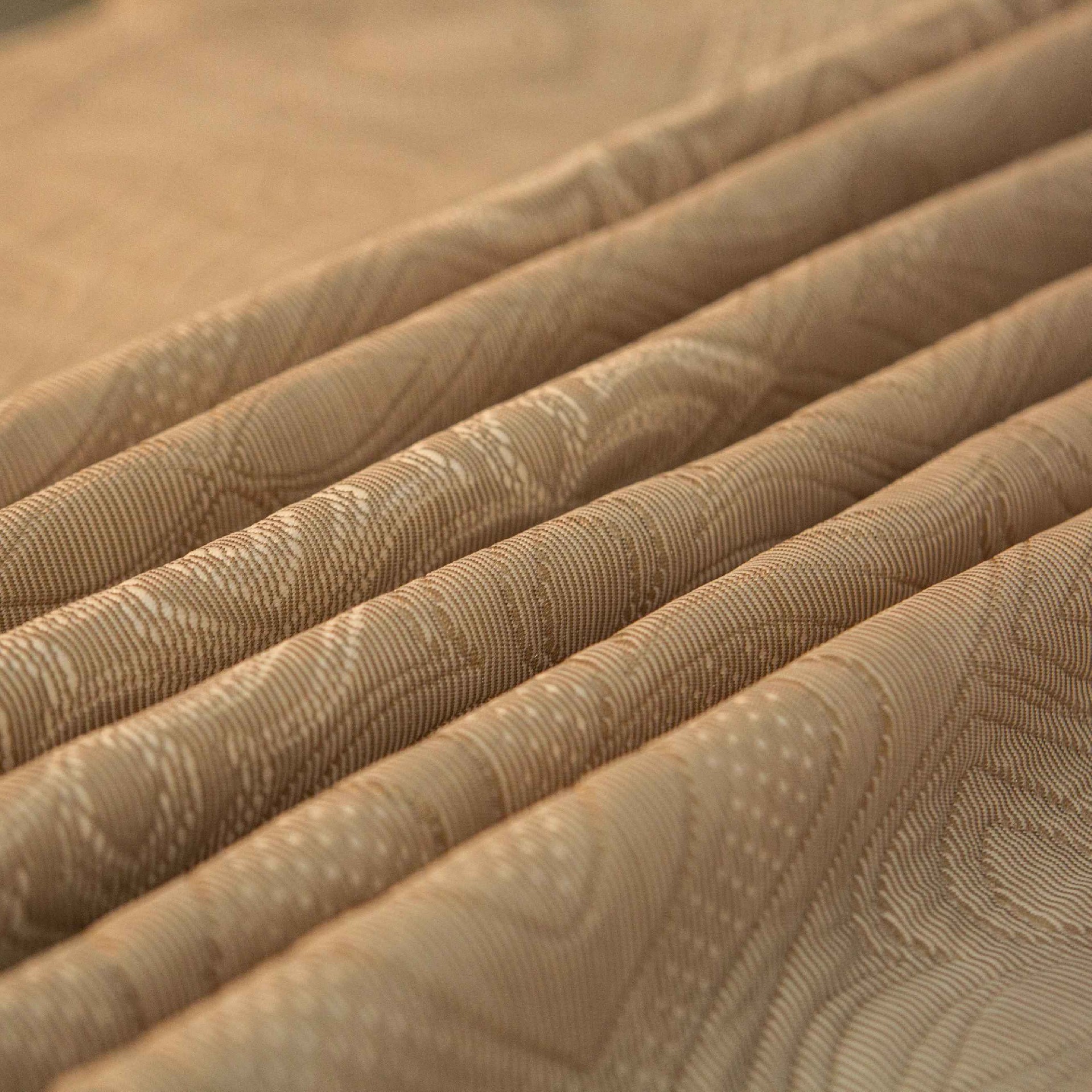 Grey Knitted Mattress Fabric Soft Breathable Custom Ticking Fabric