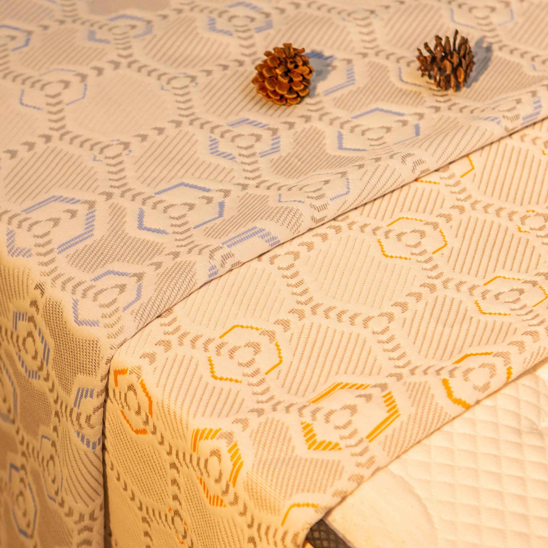 Honeycomb Medium Weight Knitted Mattress Fabric