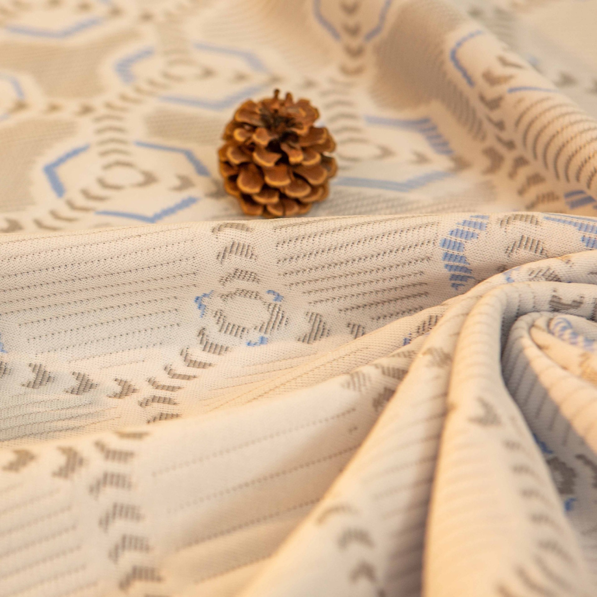 Honeycomb Medium Weight Knitted Mattress Fabric