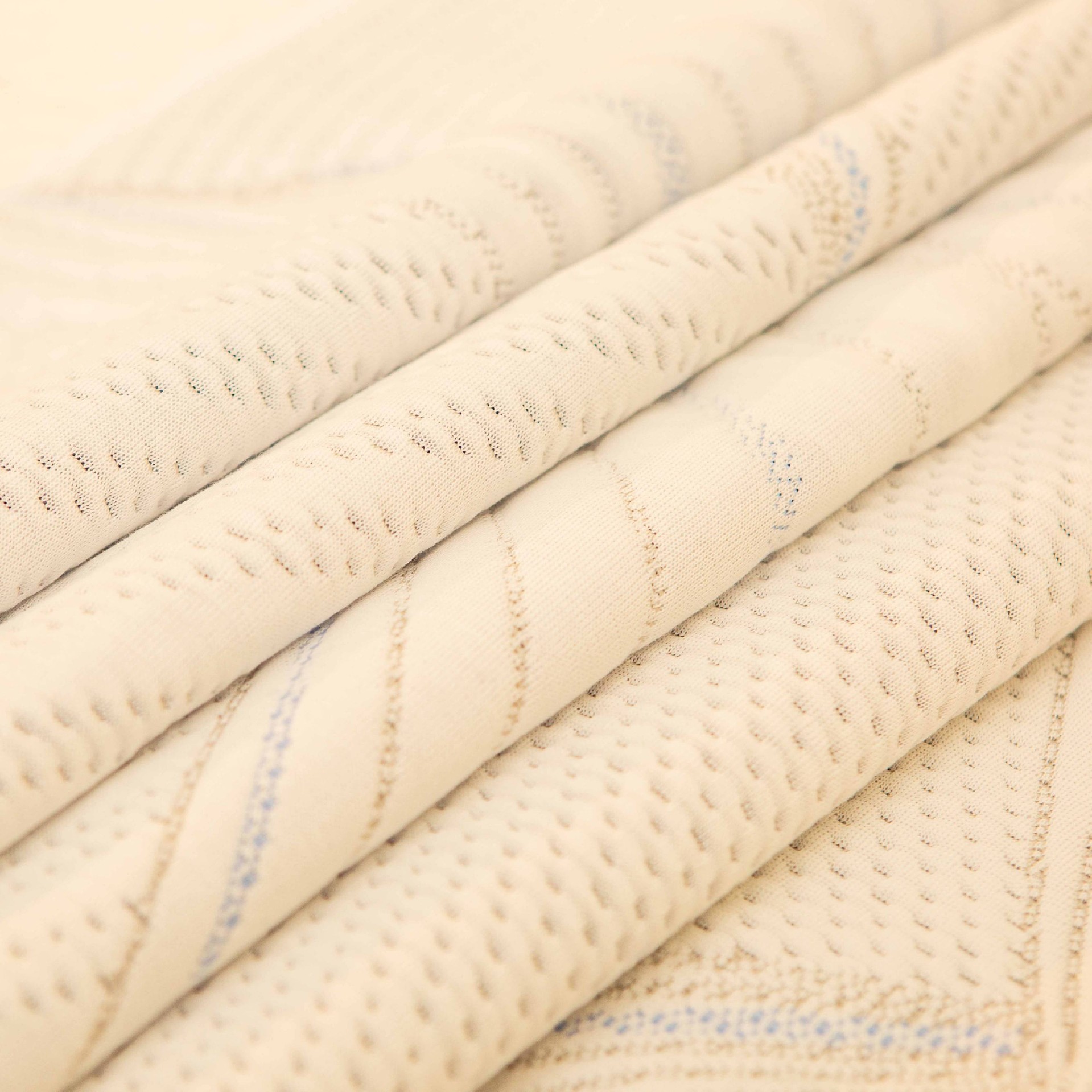 Line-Pattern Knitted Mattress Fabric | Factory-Direct Wholesale Rolls