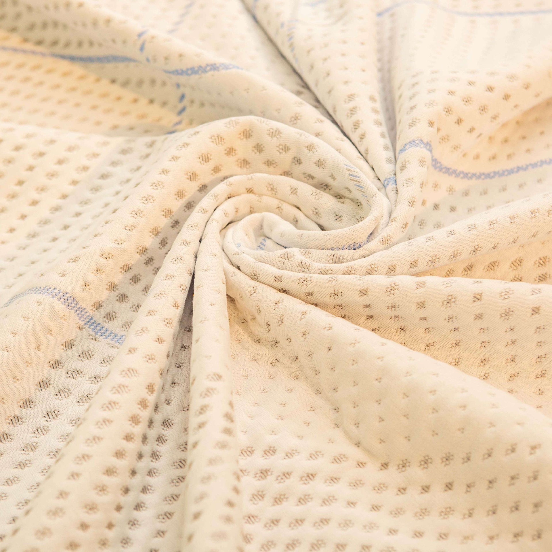 Line-Pattern Knitted Mattress Fabric | Factory-Direct Wholesale Rolls