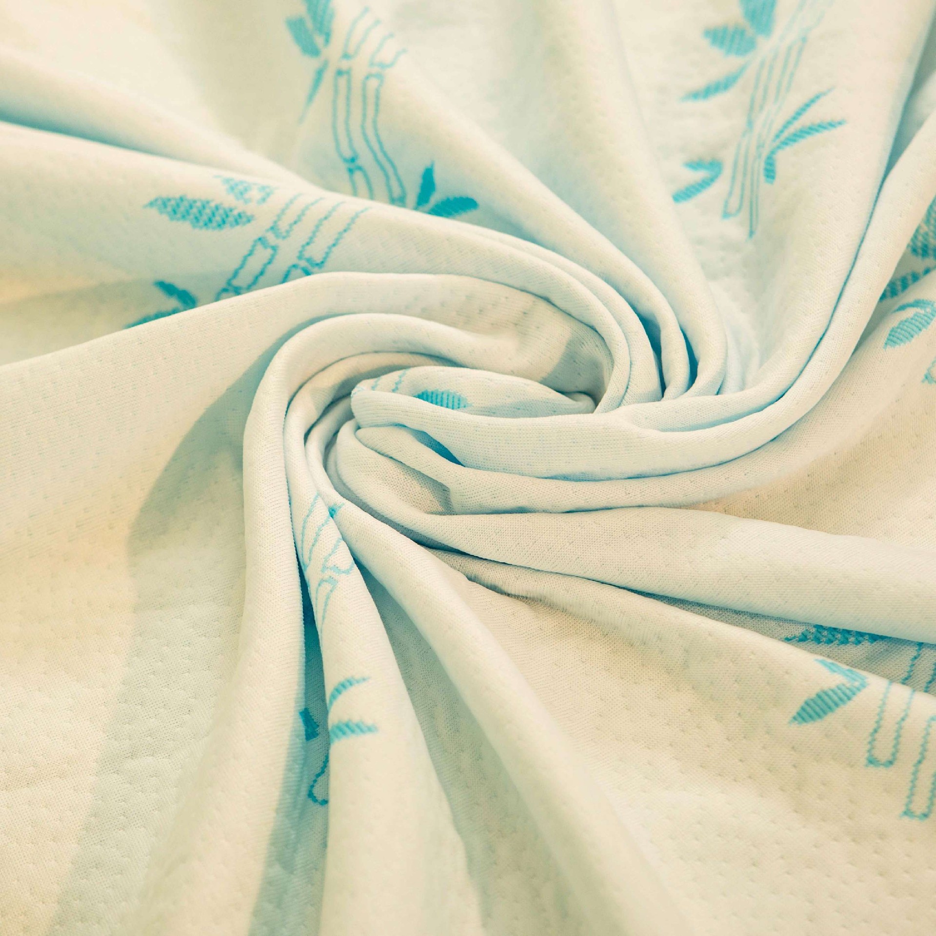 Eco-Friendly Bamboo Fiber Jacquard Mattress Ticking Fabric