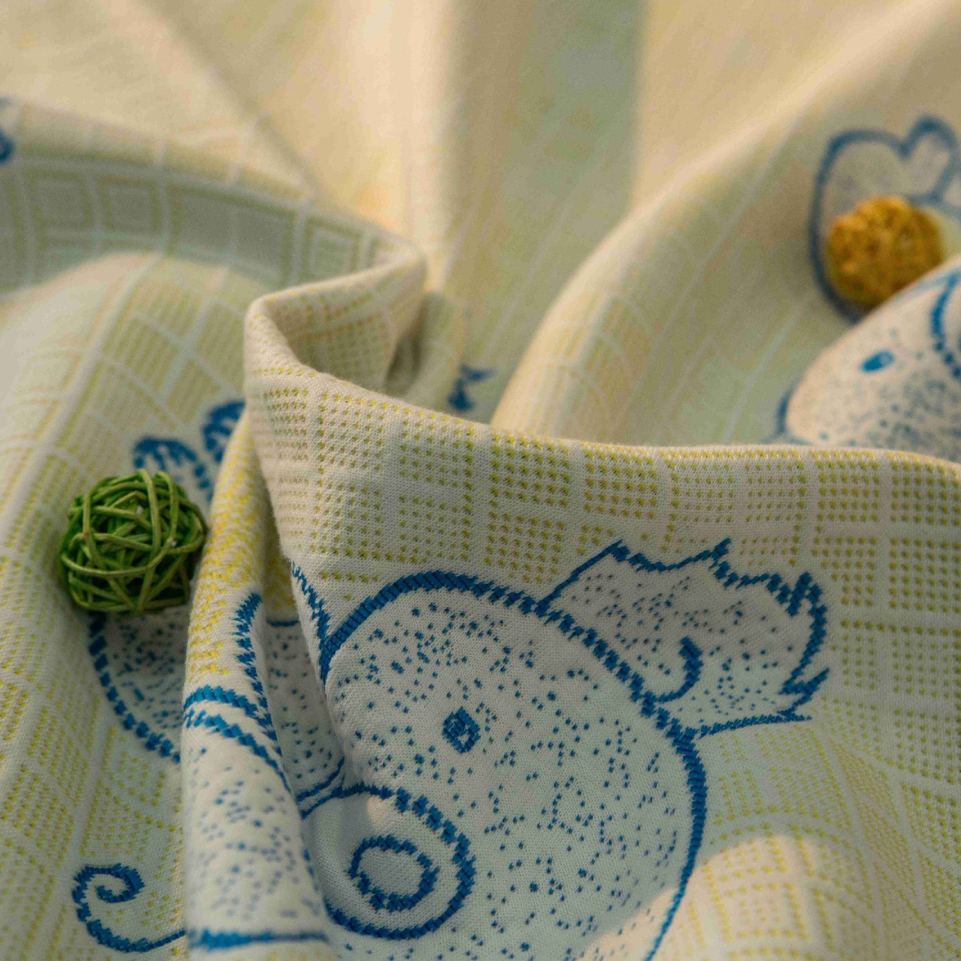 Children’s Mattress Knit Fabric for OEM High-Stretch Jacquard