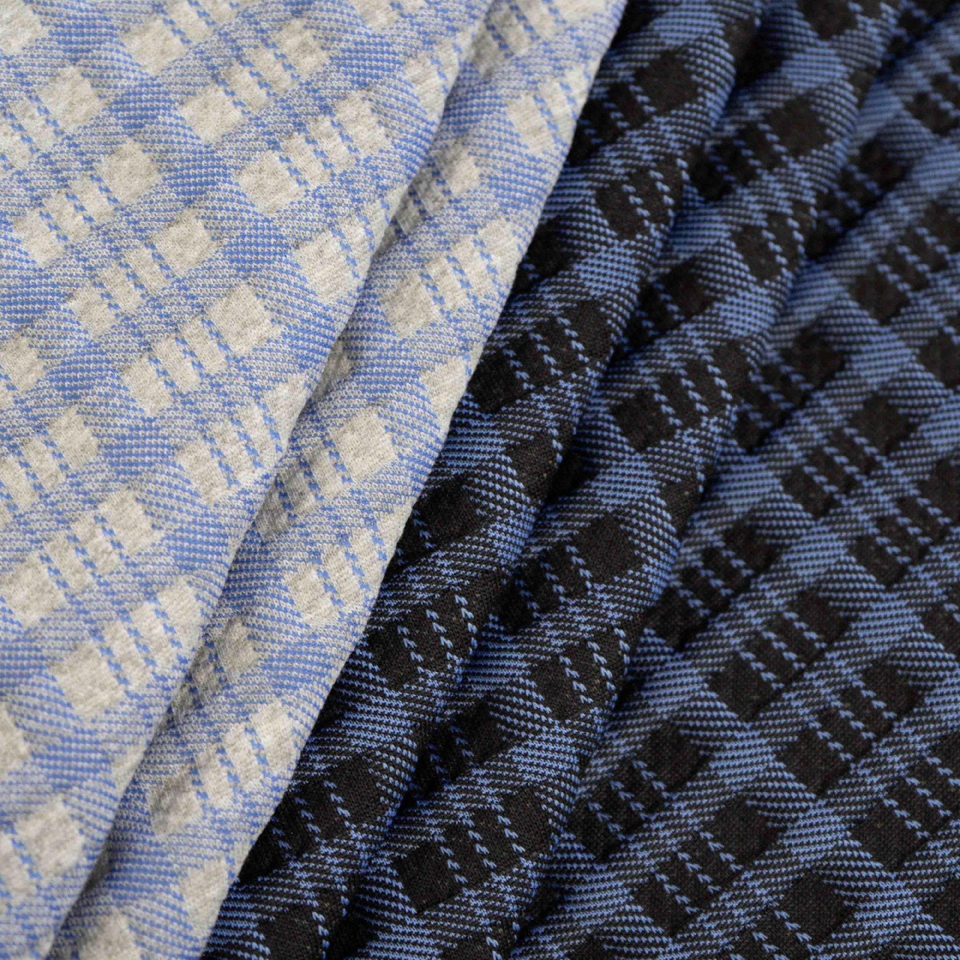 Modern Plaid Design in Navy and Black for Premium Bedding