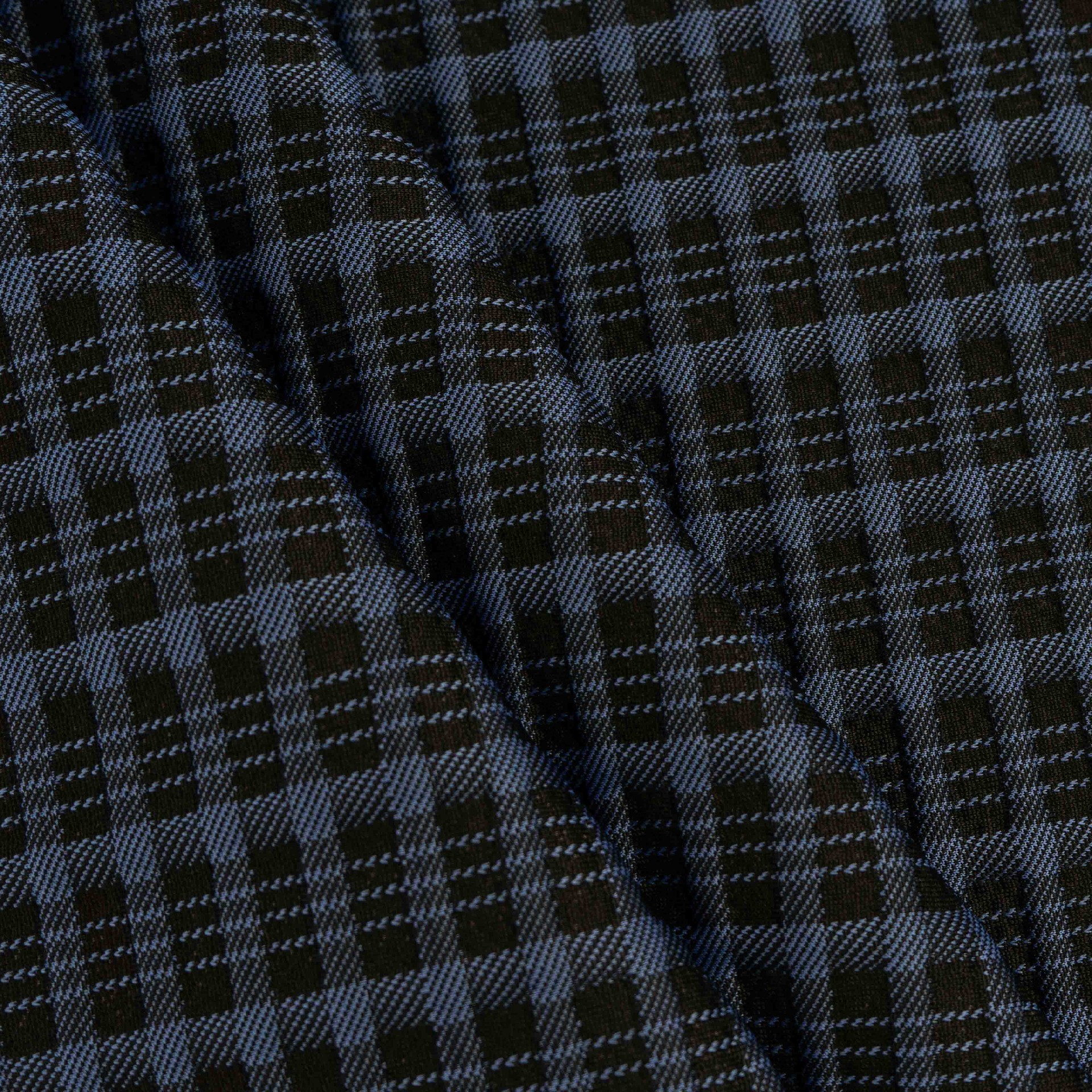 Modern Plaid Design in Navy and Black for Premium Bedding