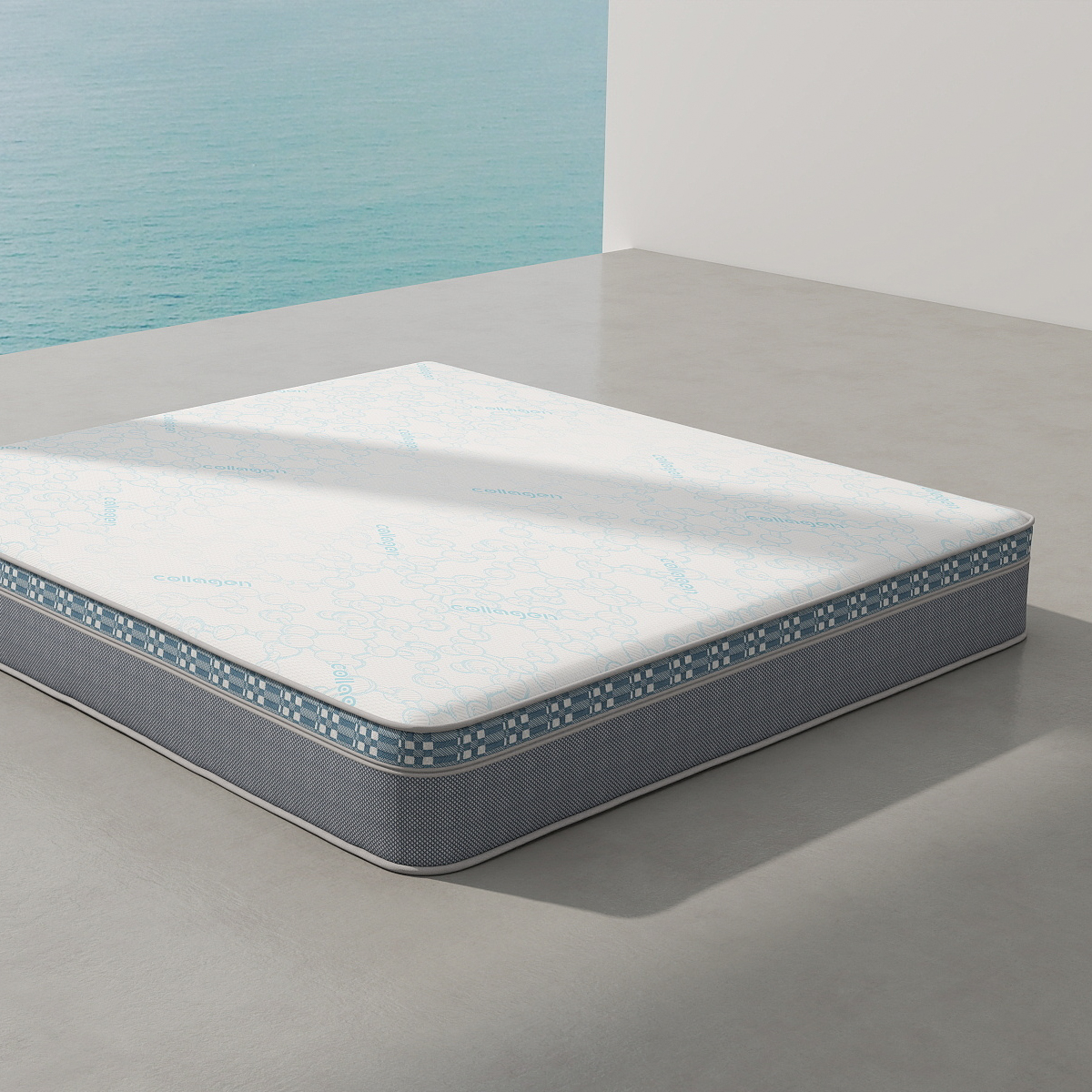 Collagen Fiber Knitted Mattress Fabric – Skin-Caring, Breathable Jacquard for Wellness Sleep Systems