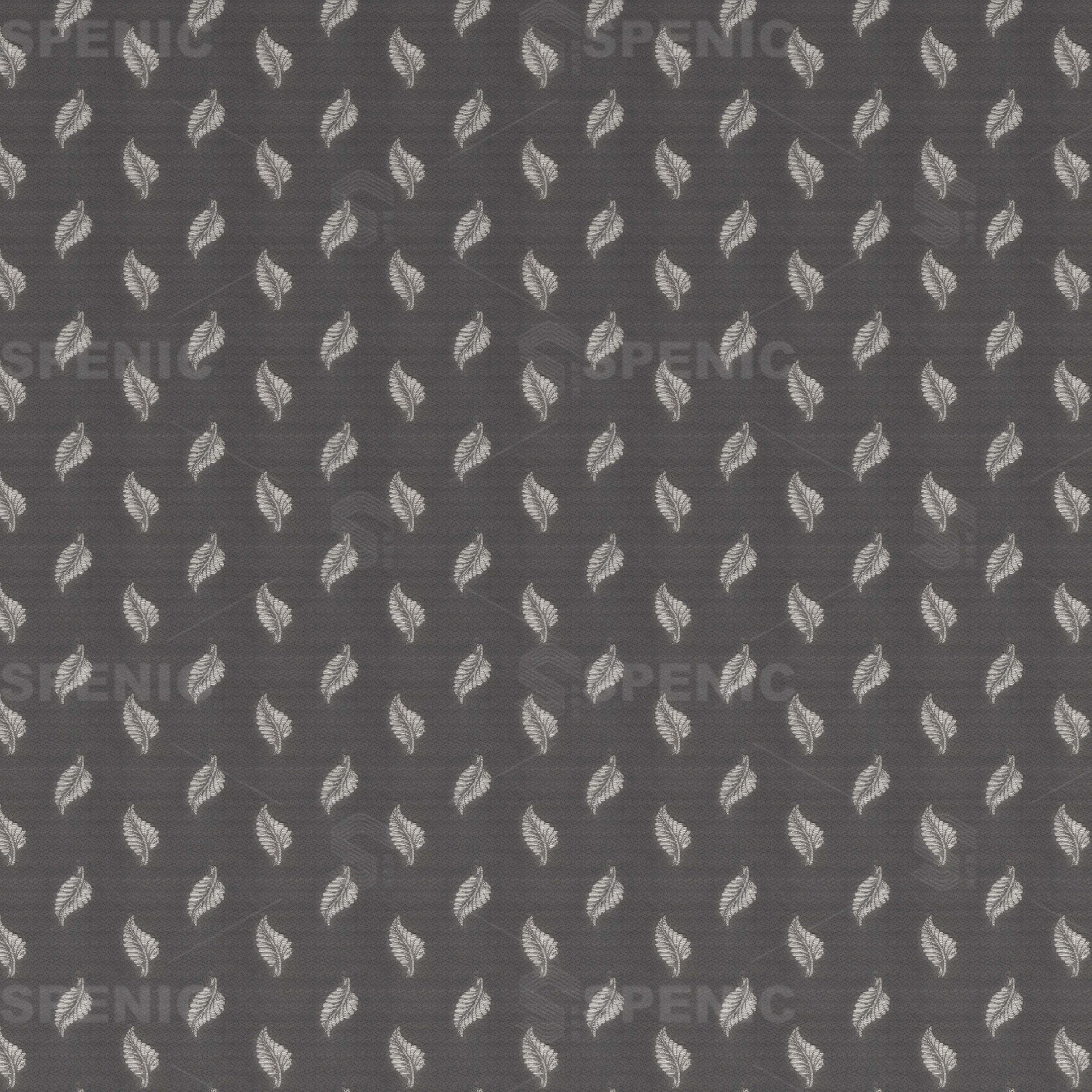 Dark Leaf Pattern Mattress Ticking Fabric – Knitted Jacquard Textile for Premium Mattress Covers