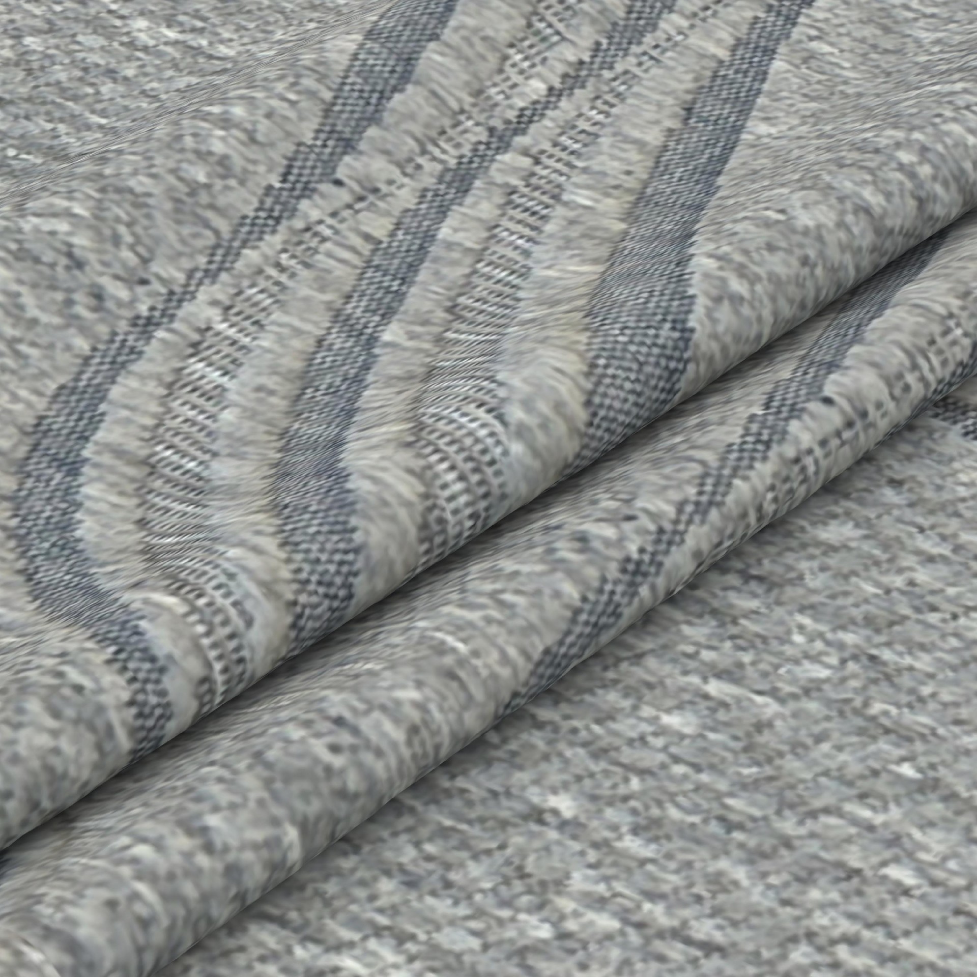 Light Grey Wavy Pattern Mattress Fabric – Soft, Durable & Modern Ticking Material